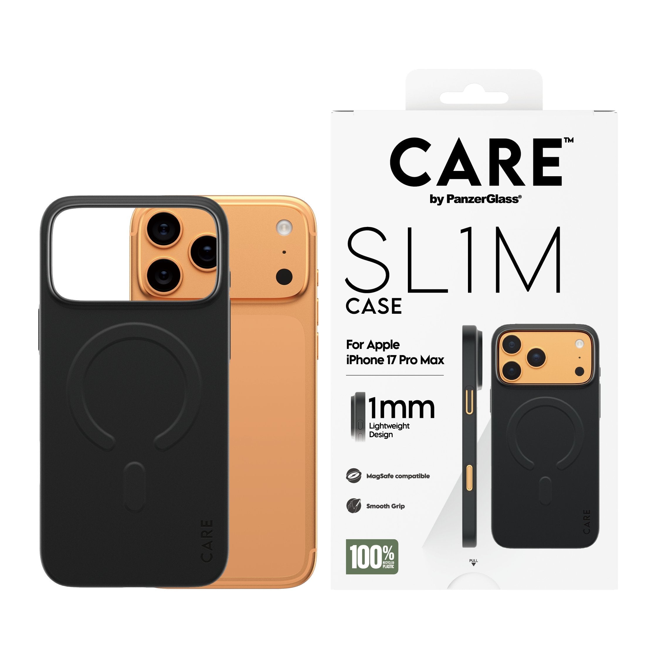 Panzerglass Care Sl1m Case Black W. Magsafe Ip 17 Pro Max