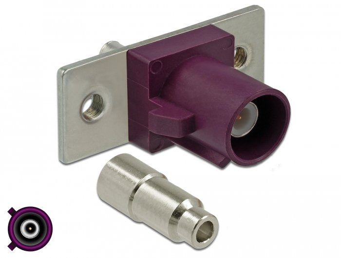 Delock Fakra D Pin De Resorte Macho Para Soldar 2 Orificios Preperforados