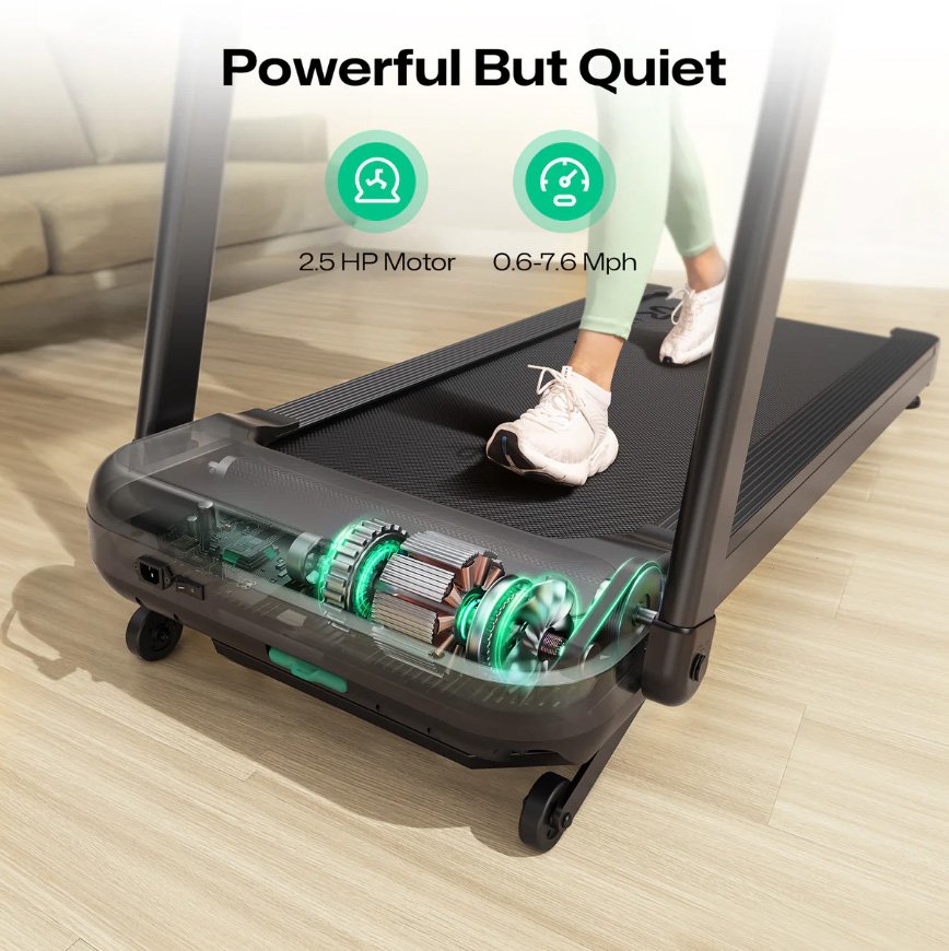Cinta De Correr Con Mesa De Trabajo Y Ejercicio Incorporada Urevo Foldi 3s
