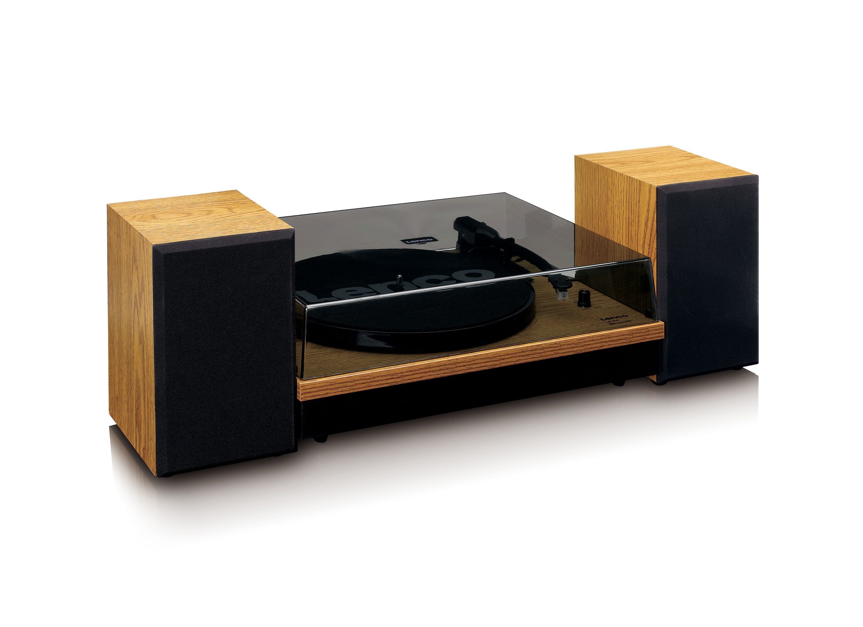 Lenco Ls-300 Tocadiscos De Tracción Por Correa Negro, Madera