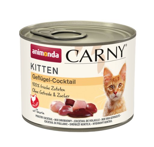 Animonda Carny Kitten Poultry Cocktail  - Comida Húmeda Para Gatos - 200g