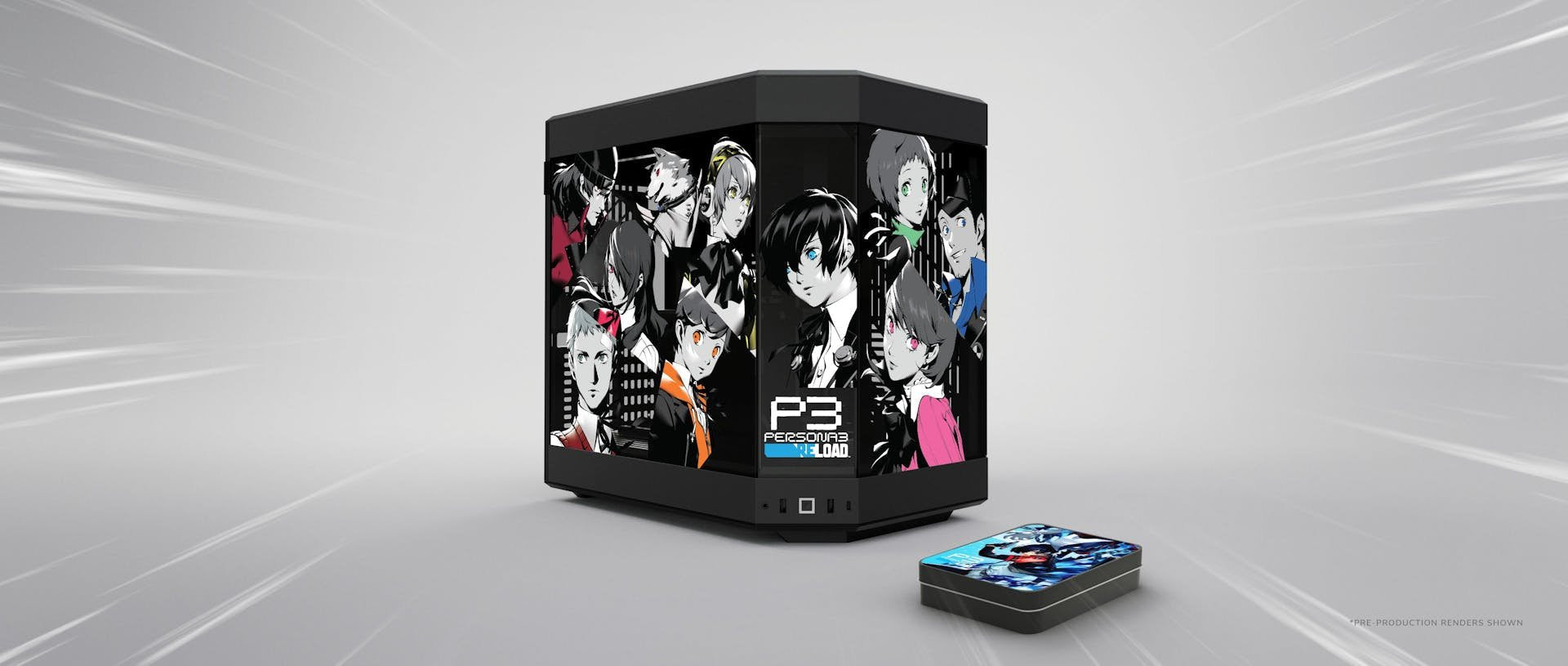 Caja Hyte Y60 Persona 3 Reload Bundle, Multicolor, Vidrio Templado Cs-Hyte-Y60-P3r