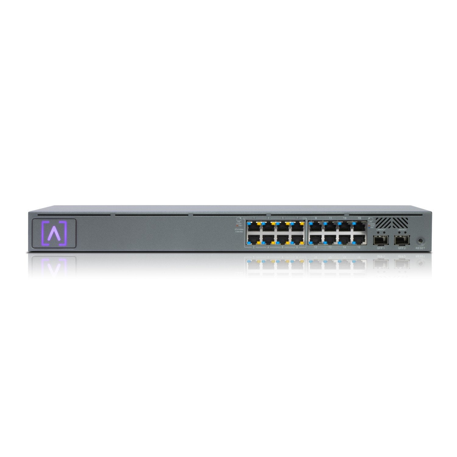 Alta Labs S16-Poe Switch Gestionado Gigabit Ethernet [10/100/1000] Energía Sobre Ethernet [Poe] 1u Gris