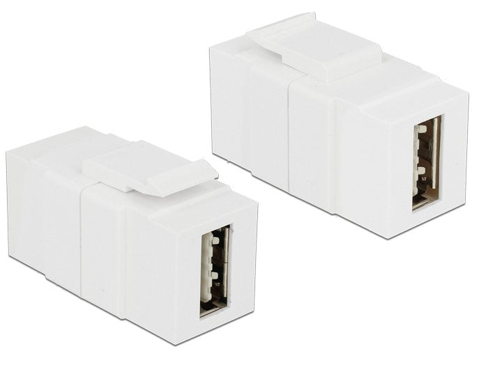 Keystone Modul Easy-Usb 2.0 A Buchse > Easy-Usb 2.0 A Buchse Weiss