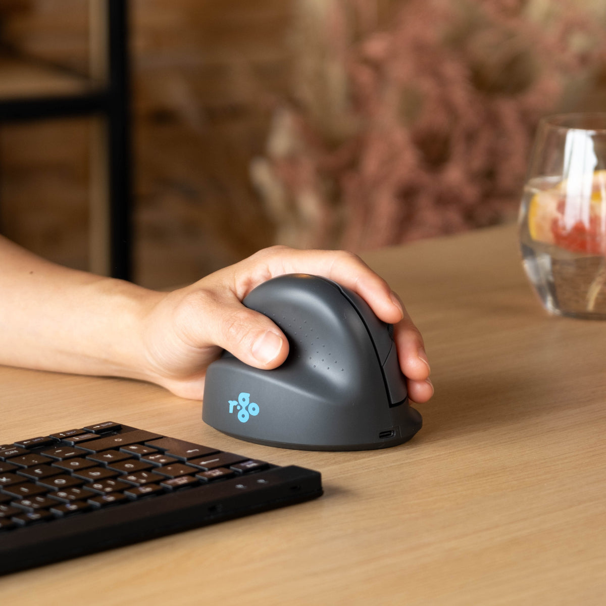 R-Go Ratón He Basic Ergonómico Izquierda Bluetooth
