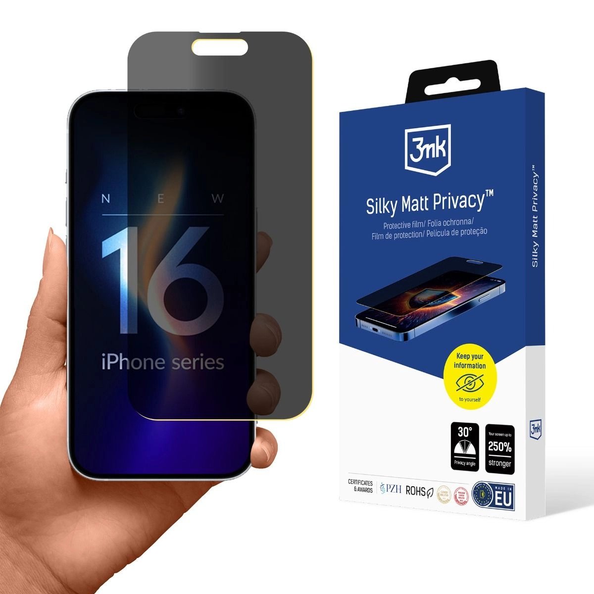 3mk Silky Matt Privacy Do Apple Iphone 16 Pro Max