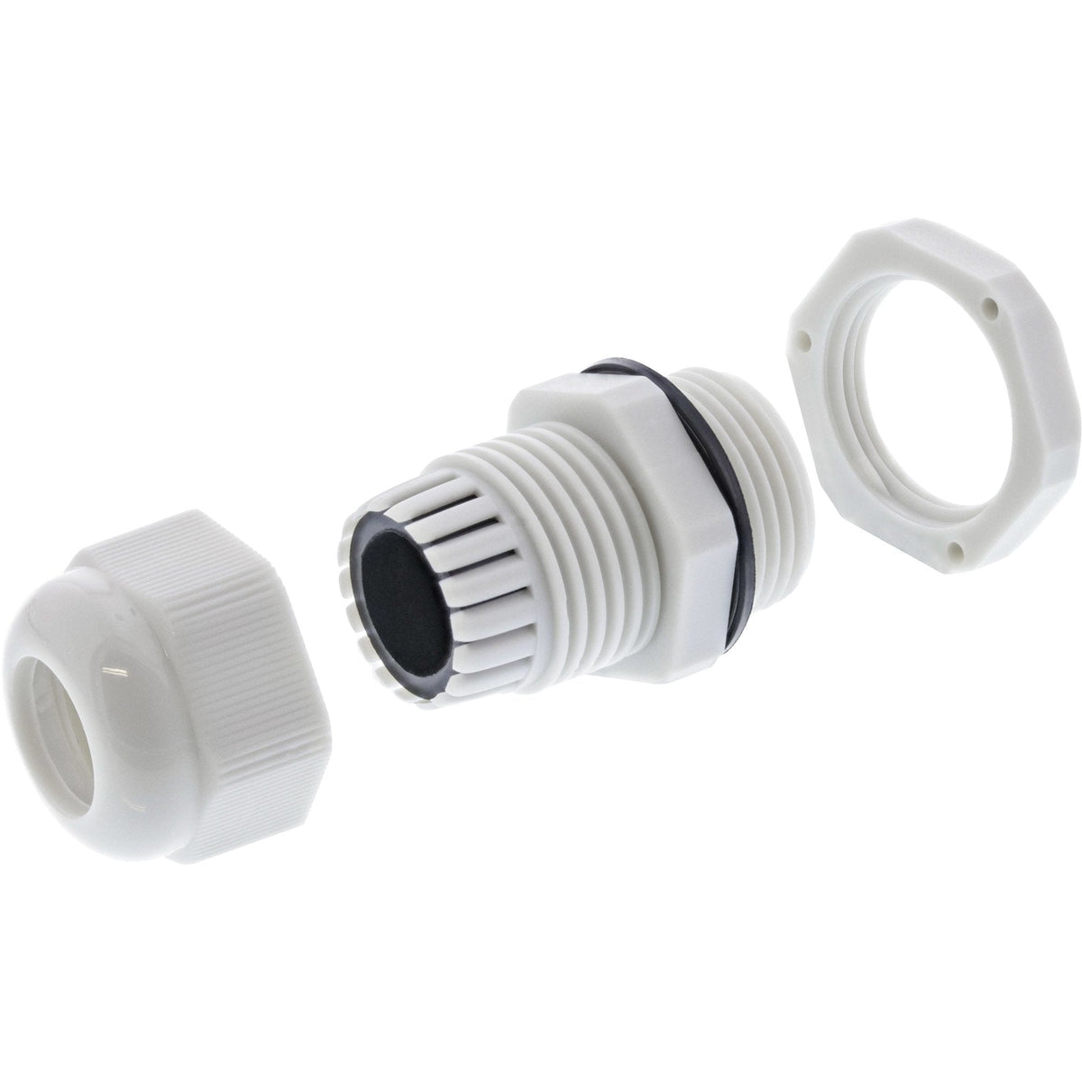 Prensaestopas Inline Nylon Ip68 6 - 12mm Gris 10 Uds.