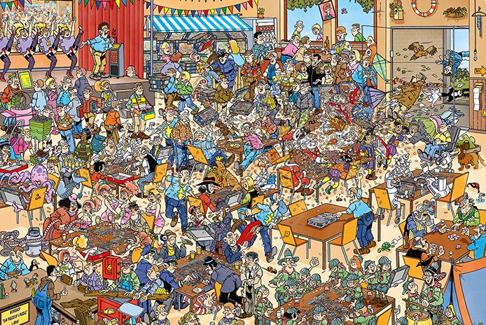 Jan Van Haasteren National Championships Puzzling 1000 Pcs Puzzle Rompecabezas 1000 Pieza(S) Cómics