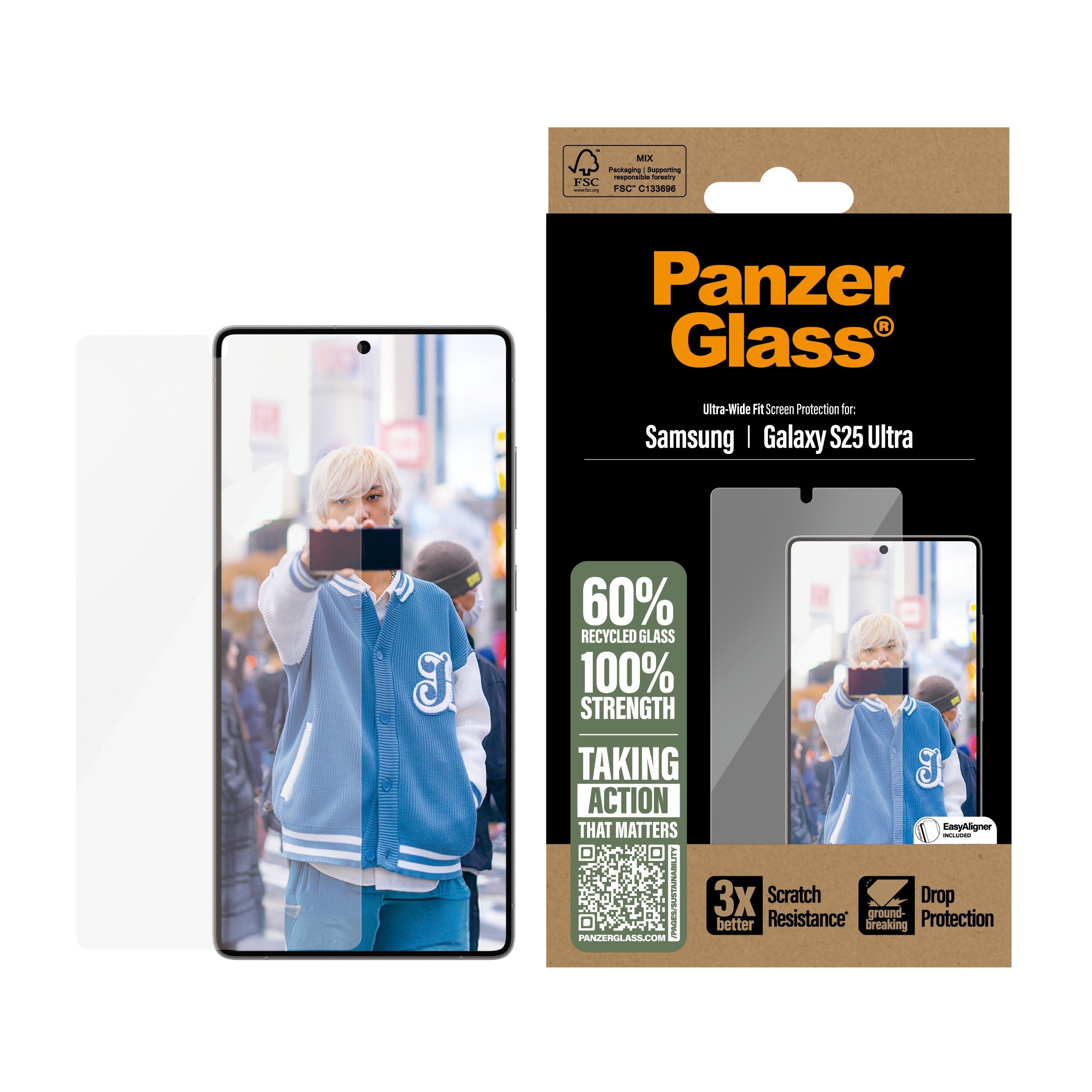EAN 5715685017285 - PanzerGlass ® Screen Protector Samsung Galaxy S25 Ultra | Ultra-Wide Fit Protector de pantalla 1 pieza(s) imagen 2