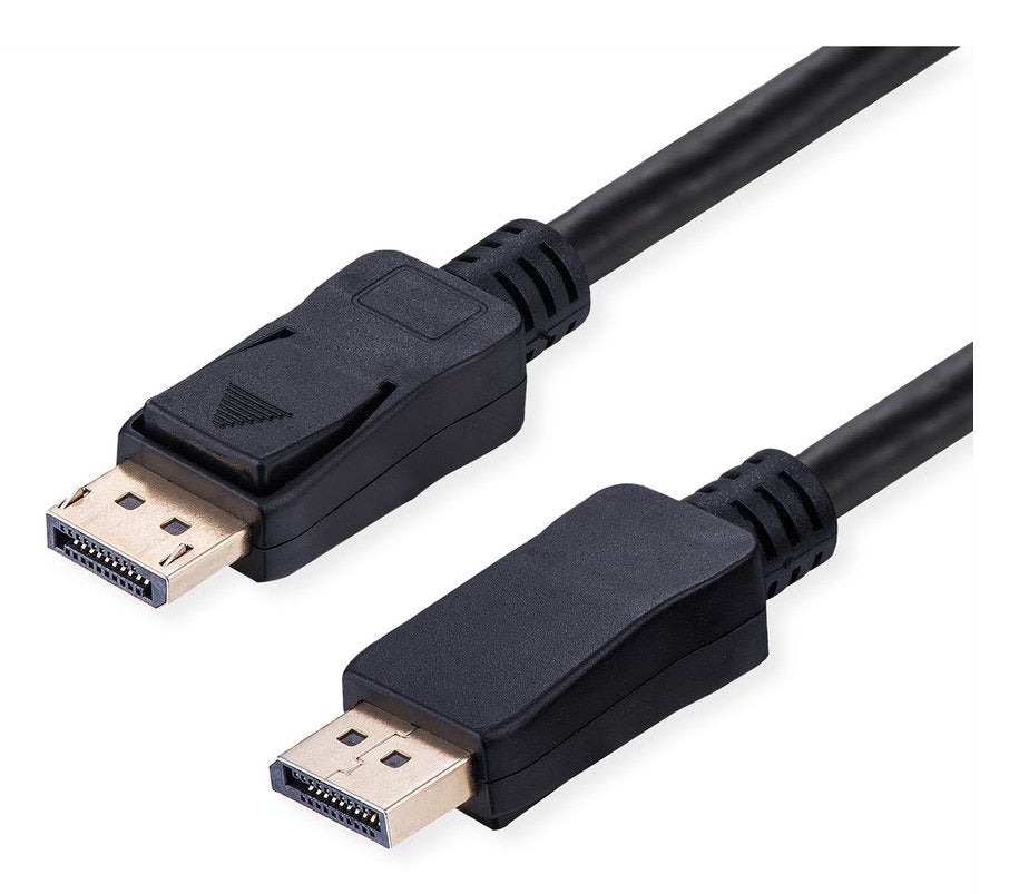 Value Displayport Cable, V2.1, 10k, Dp St - St, Schwarz, 1 M