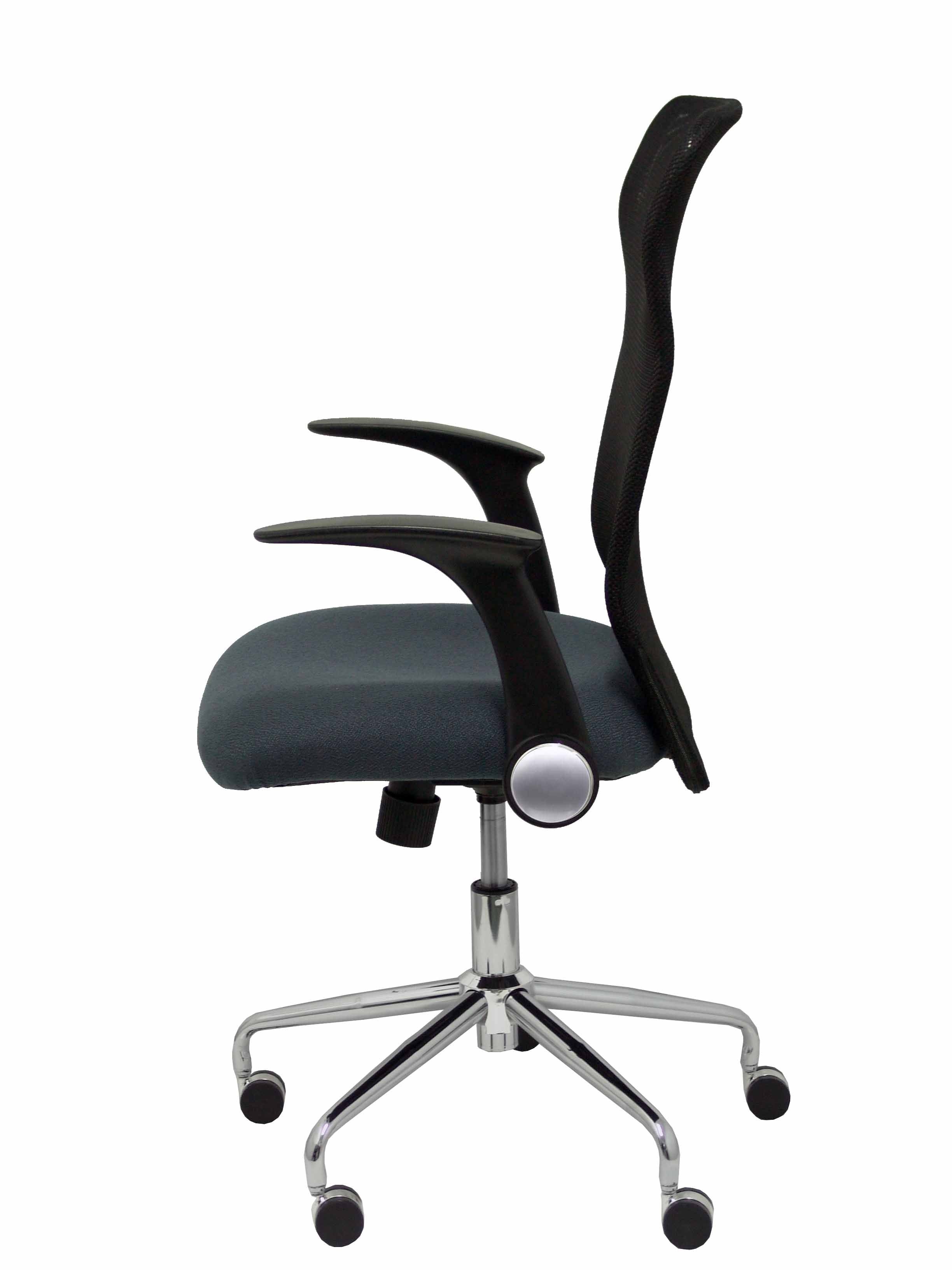 Silla Minaya Respaldo Malla Negro Asiento Bali Gr