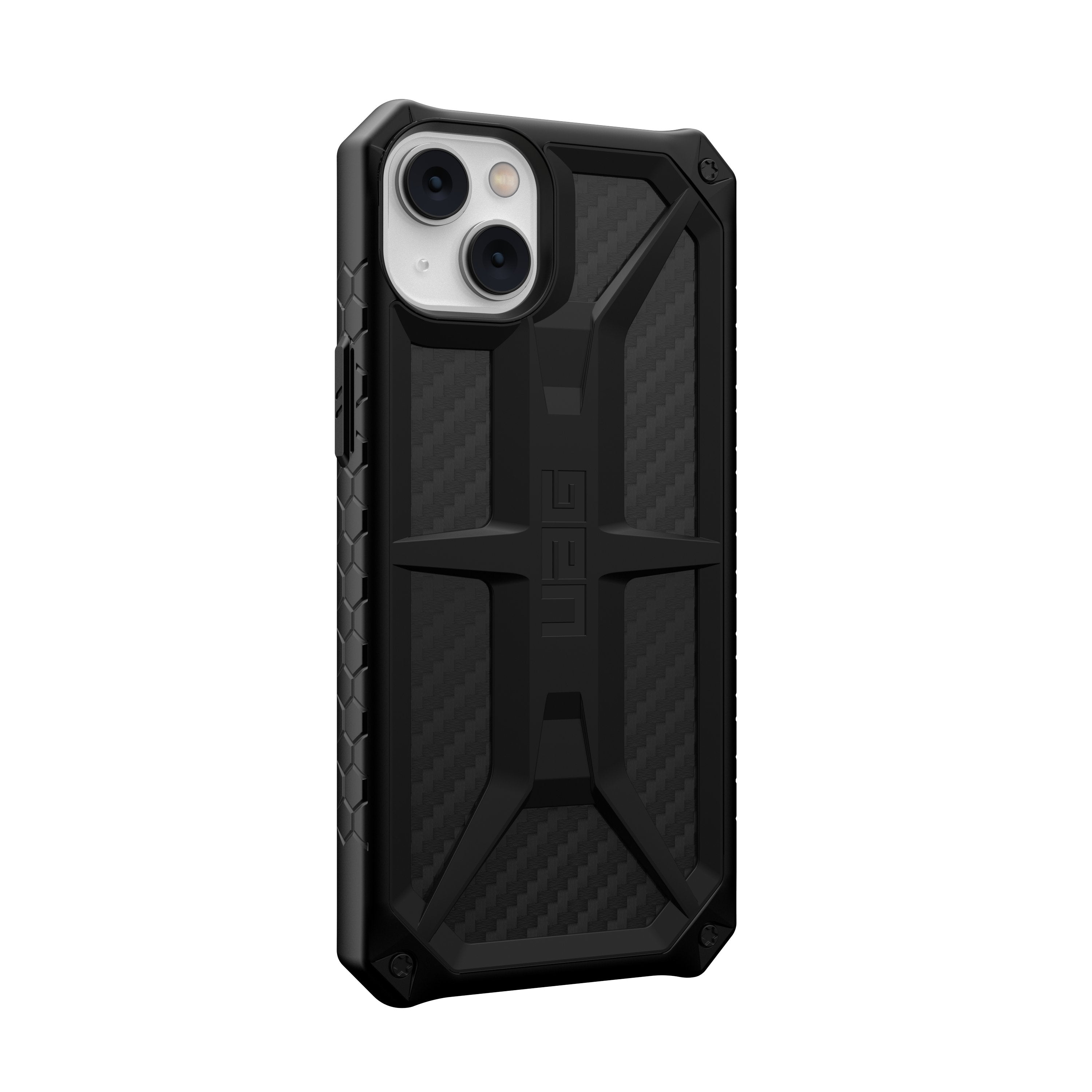 Uag Rugged Case For Iphone 14 Plus [6.7-In] Monarch Carbon Fiber Carcasa Trasera Para Telfono Mvil Resistente Policarbonato, Caucho, Piel De Grano Superior, Aleacin De Metal, Poliuretano Termoplstico (Tpu) Fibra De Carbono 6.7" Para Appl