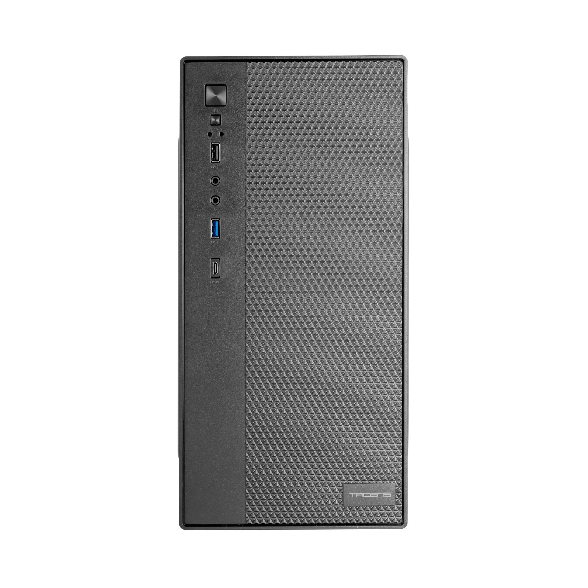Caja Micro Atx Tacens Anima Ac7500 Con Fuente 500w Frontal 3d Disipador Max 140mm Gpu Max 250mm Negr