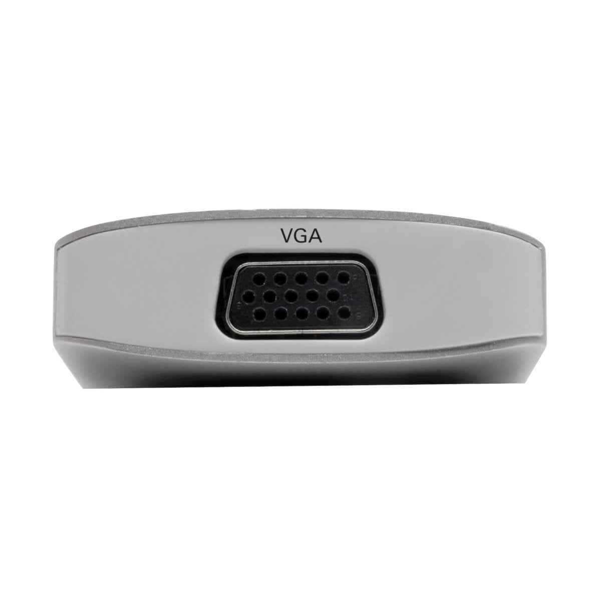 Tripp Lite Estación De Conexión Usb-C, (X2) Hdmi + Vga, Thunderbolt 3, Usb-A, Carga Pd  1080p @ 60 Hz, Plata
