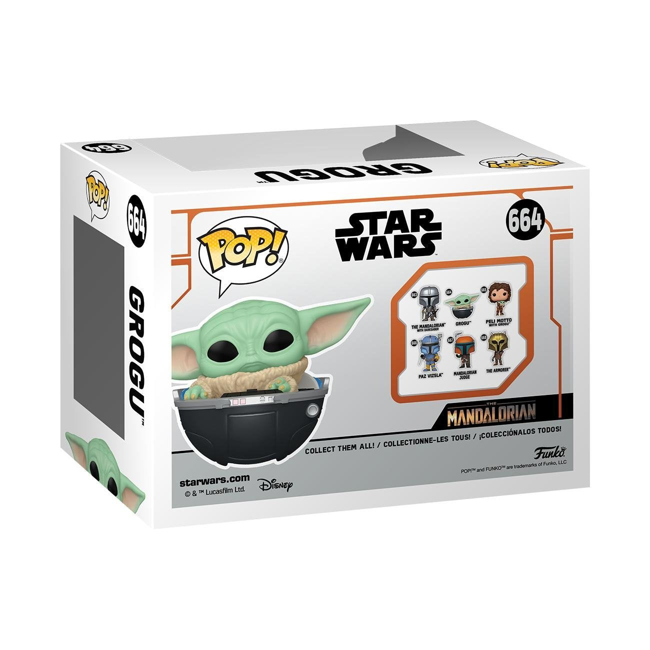Figura Pop Star Wars Mandalorian 9 Grogu