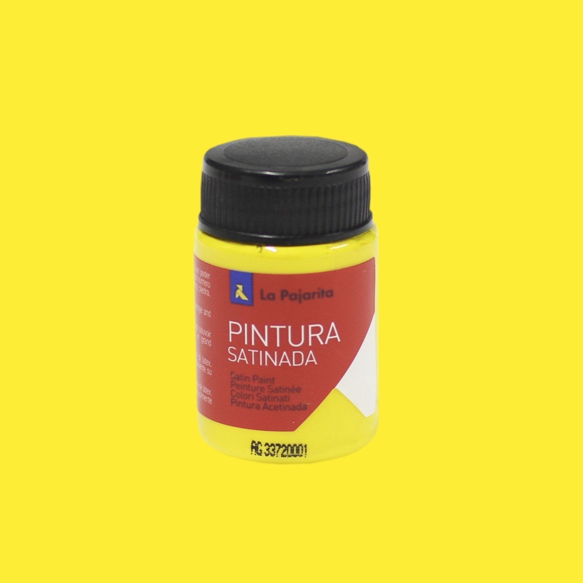 La Pajarita Témpera Escolar Bote De 35ml Satinada Amarillo Limon L-01