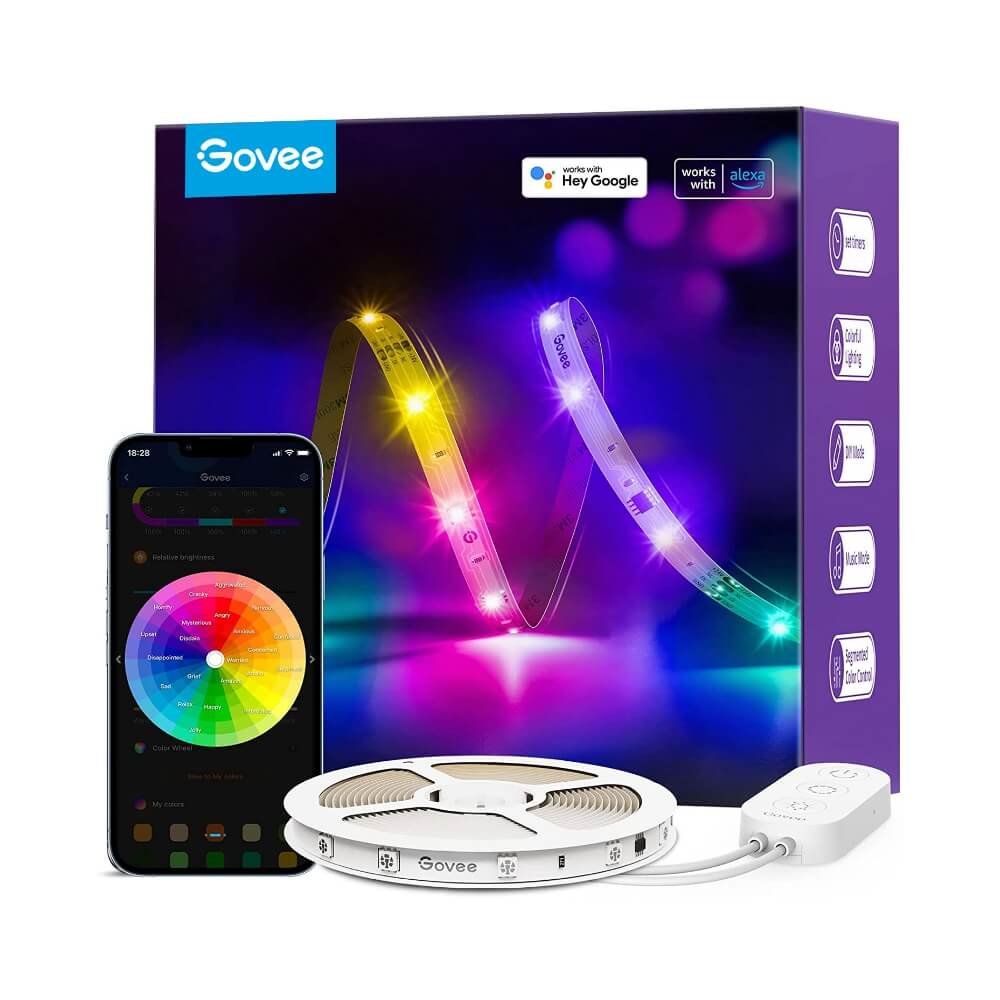 Govee H618a Rgbic Basic Wi-Fi + Bluetooth Led Strip Lights (5 Meter)