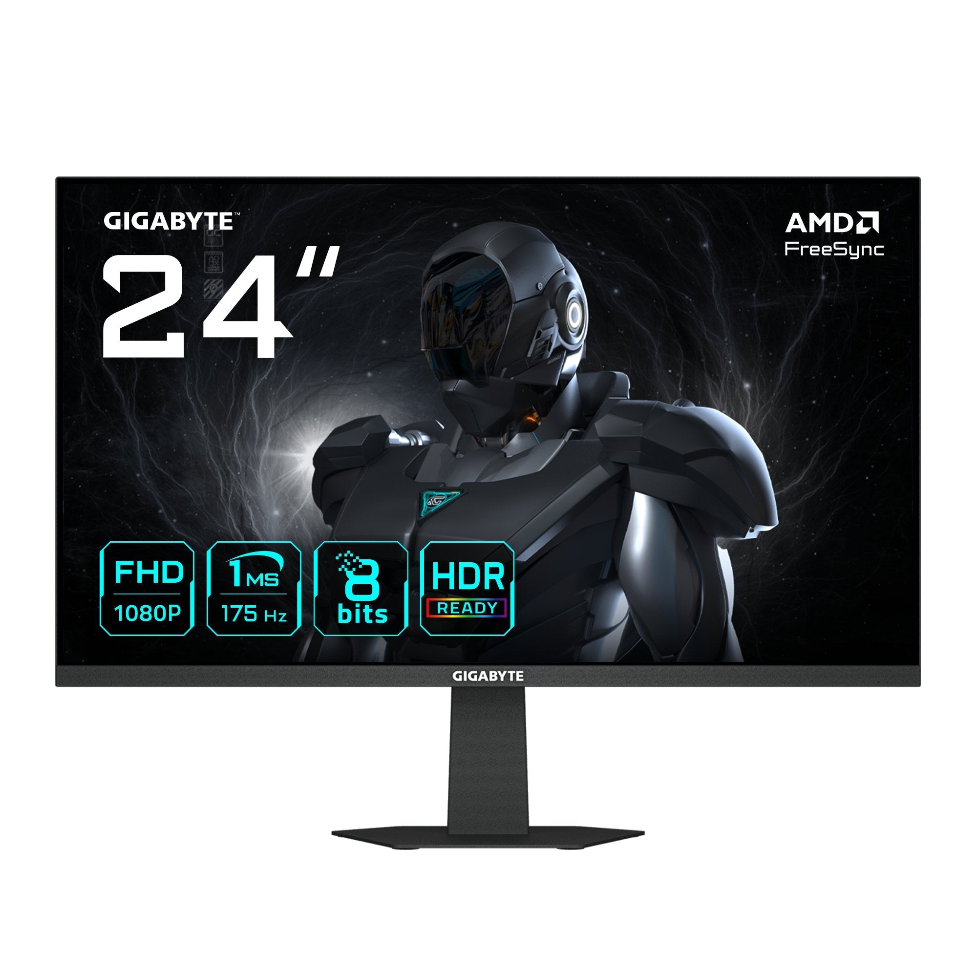 Monitor Gigabyte Gs24f14a  23.8 "Negro (Matt), Fullhd, Ips, Hdmi, Dp, Free-Sync, Hdr-Ready, 144hz Panel) Gs24f14a Eu