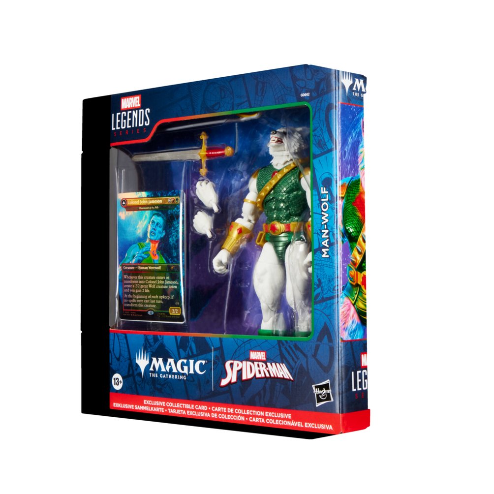 Figura Man-Wolf Magic The Gathering Spider-Man Marvel 15cm
