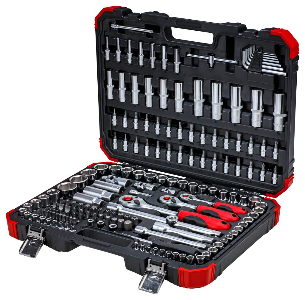Gedore Juego De Llaves De Tubo , 1/4 "+ 3/8" + 1/2 ", 172 Piezas