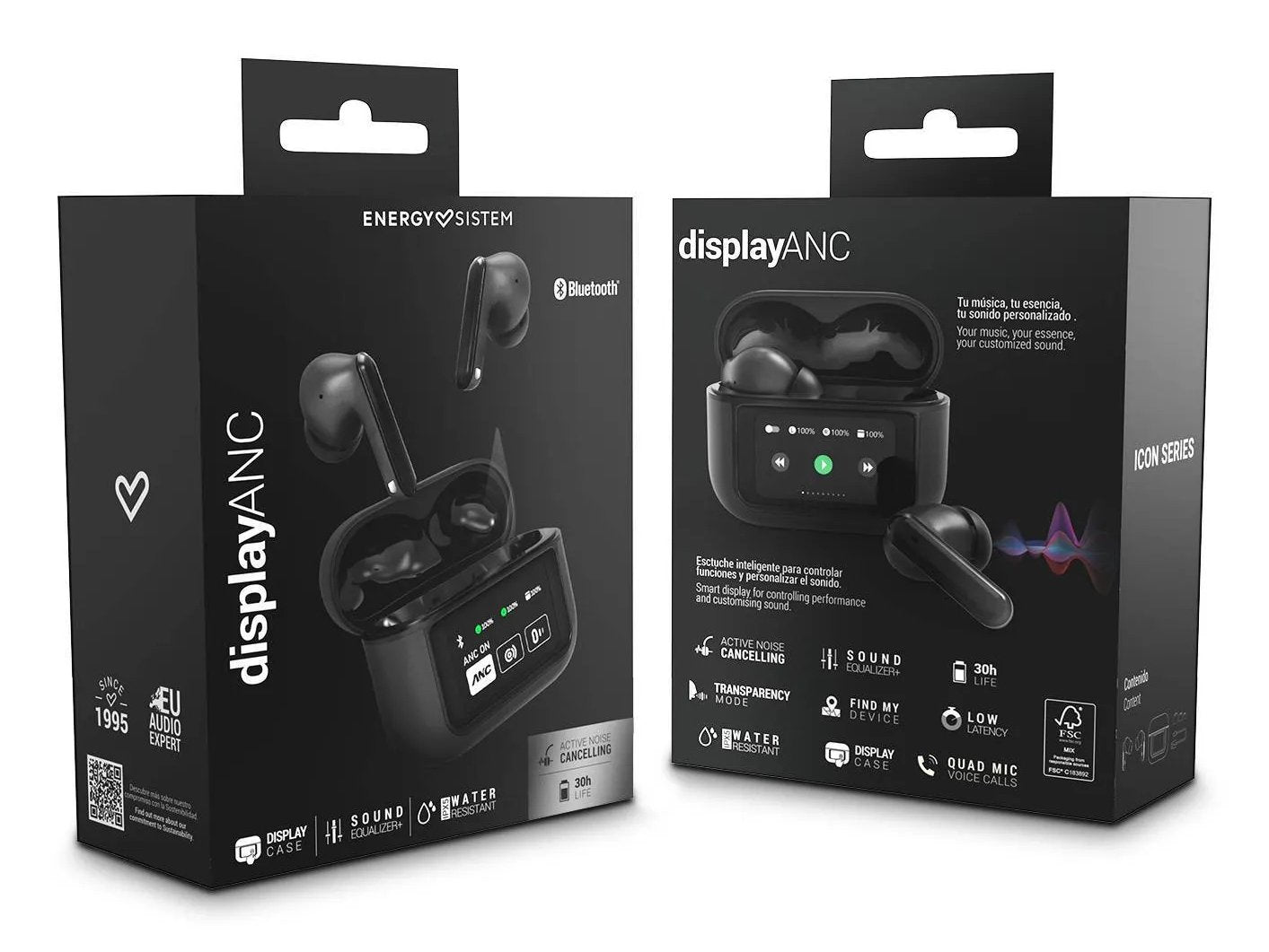 EAN 8432426459179 - Energy Sistem Display ANC Auriculares True Wireless Stereo (TWS) Dentro de oído Llamadas/Música USB Tipo  imagen 7