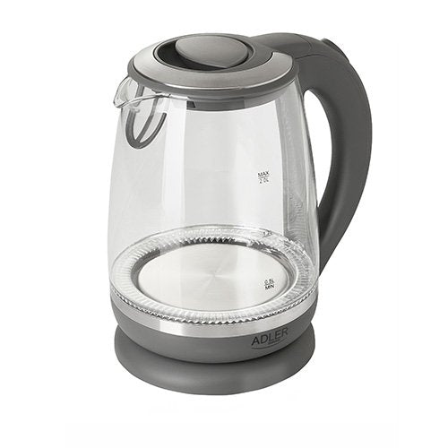 Hervidor De Agua Adler Ad 1286  2 L Gris, Transparente 2200 W