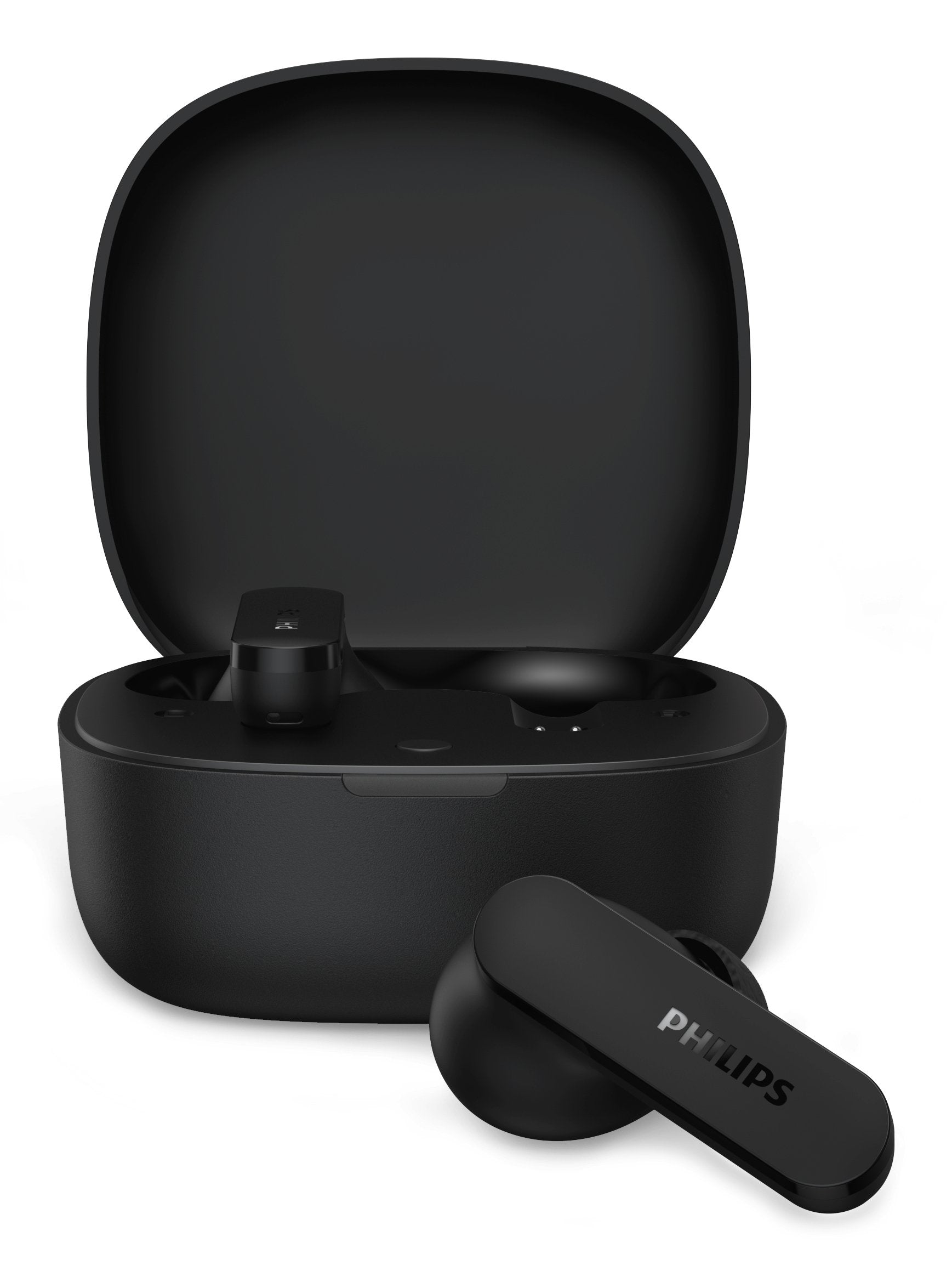 Auriculares Bluetooth Philips Tat2100bk Con Estuche De Carga Autonomía 8h Negros