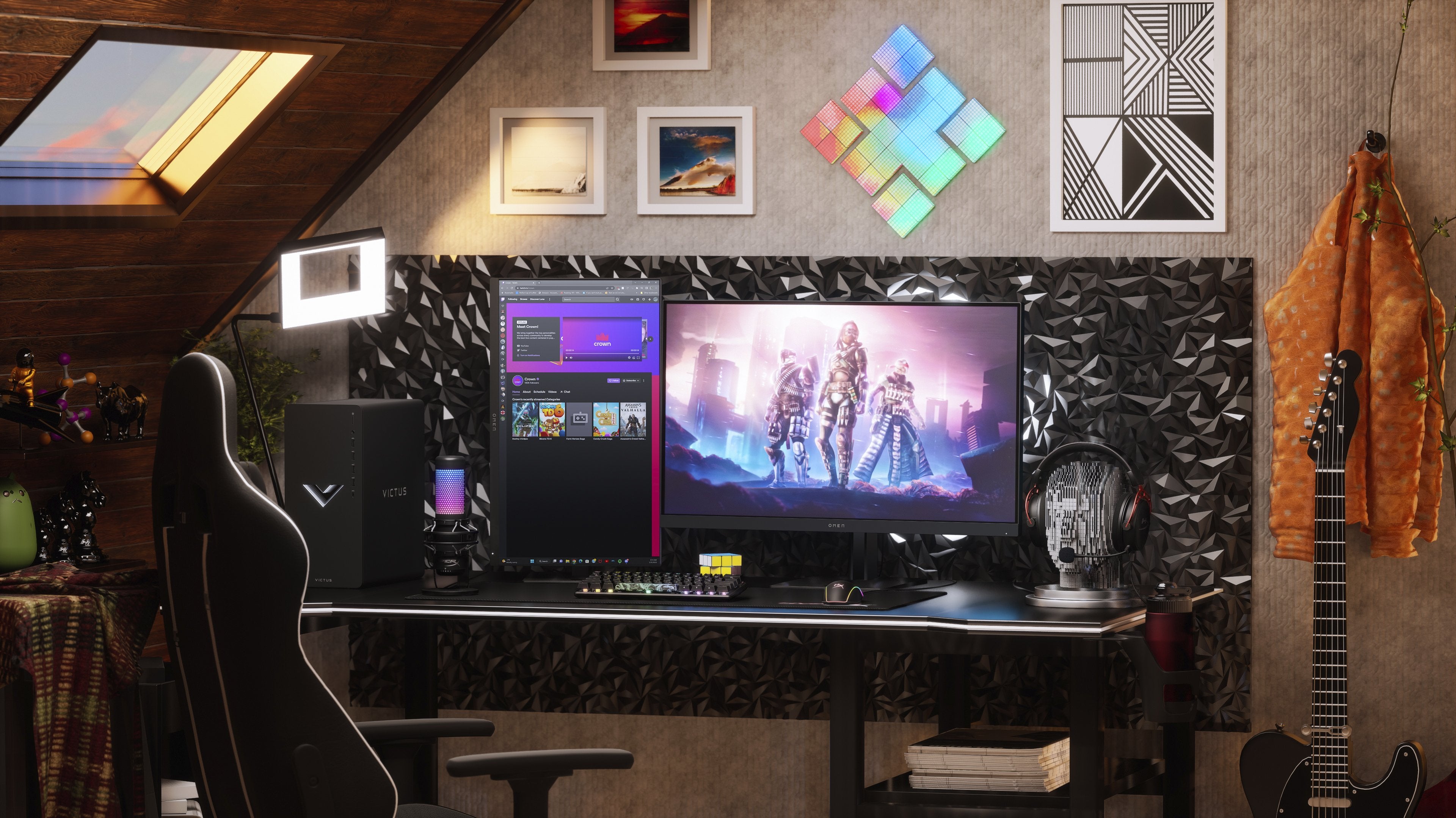 EAN 197029617712 - OMEN by HP 31.5 inch QHD 165Hz Gaming Monitor - OMEN 32q pantalla para PC 80 cm (31.5") 2560 x 1440 Pixele imagen 8
