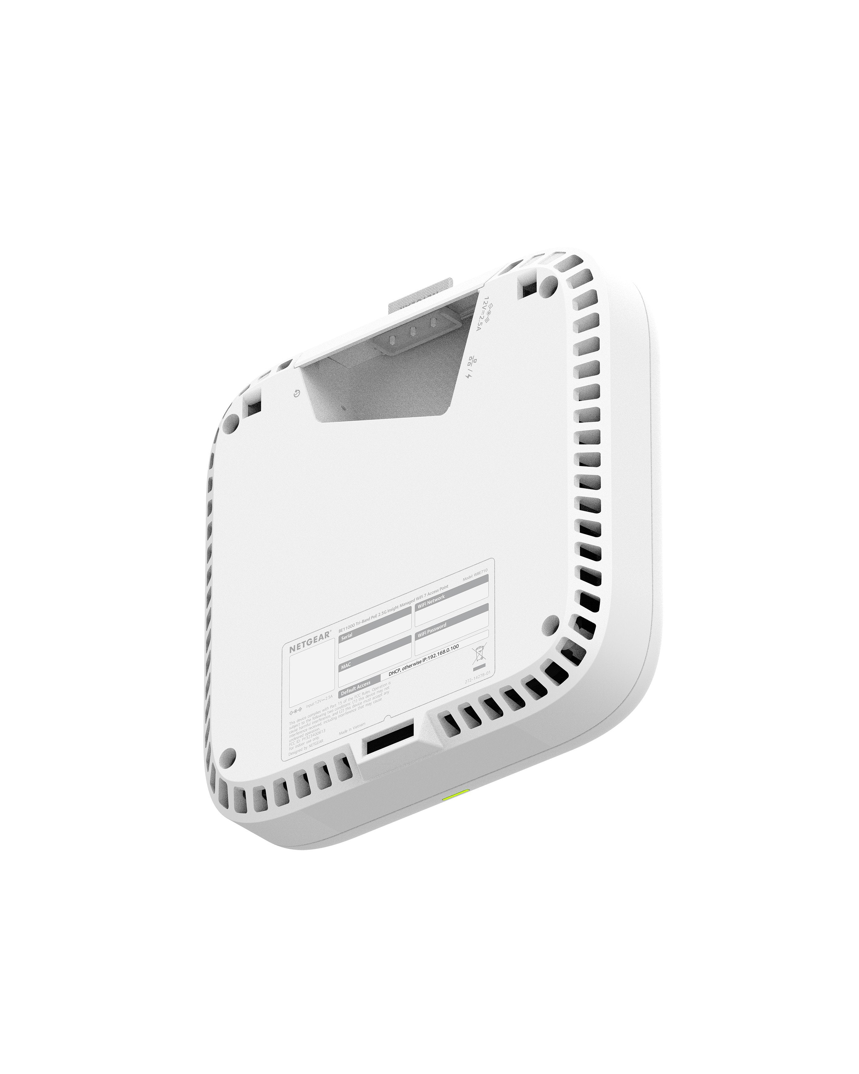 Netgear Business Wbe718 - Accesspoint - Wi-Fi 7 - Wi-Fi 6 - Wi-Fi 7 - 2.4 Ghz, 5 Ghz, 6 Ghz - Cloud-Verwaltet - Wand-   Deckenmontage