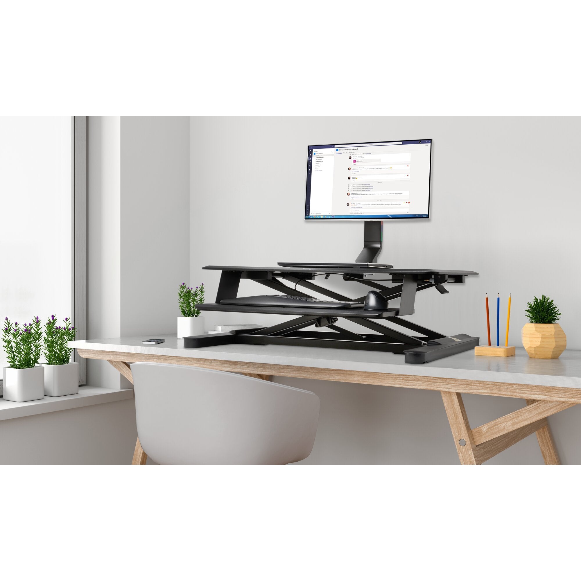 EAN 0085896555124 - Kensington K55512WW soporte para monitor 81,3 cm (32") Escritorio Negro imagen 2