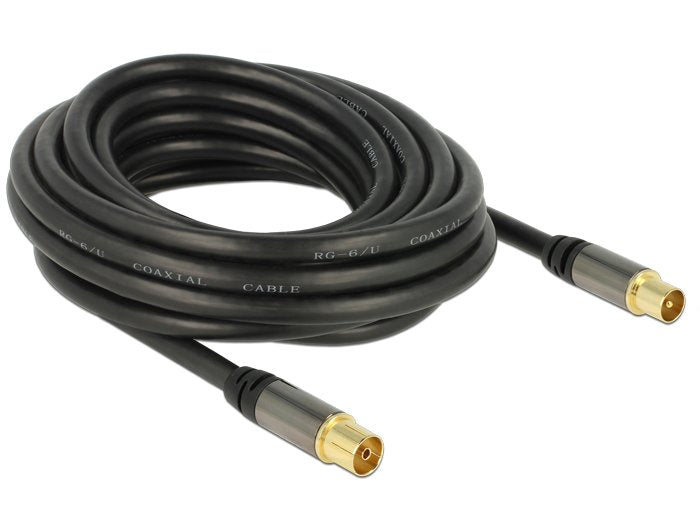 Delock Cable Iec Stecker > Iec Buchse Rg-6 U 5m