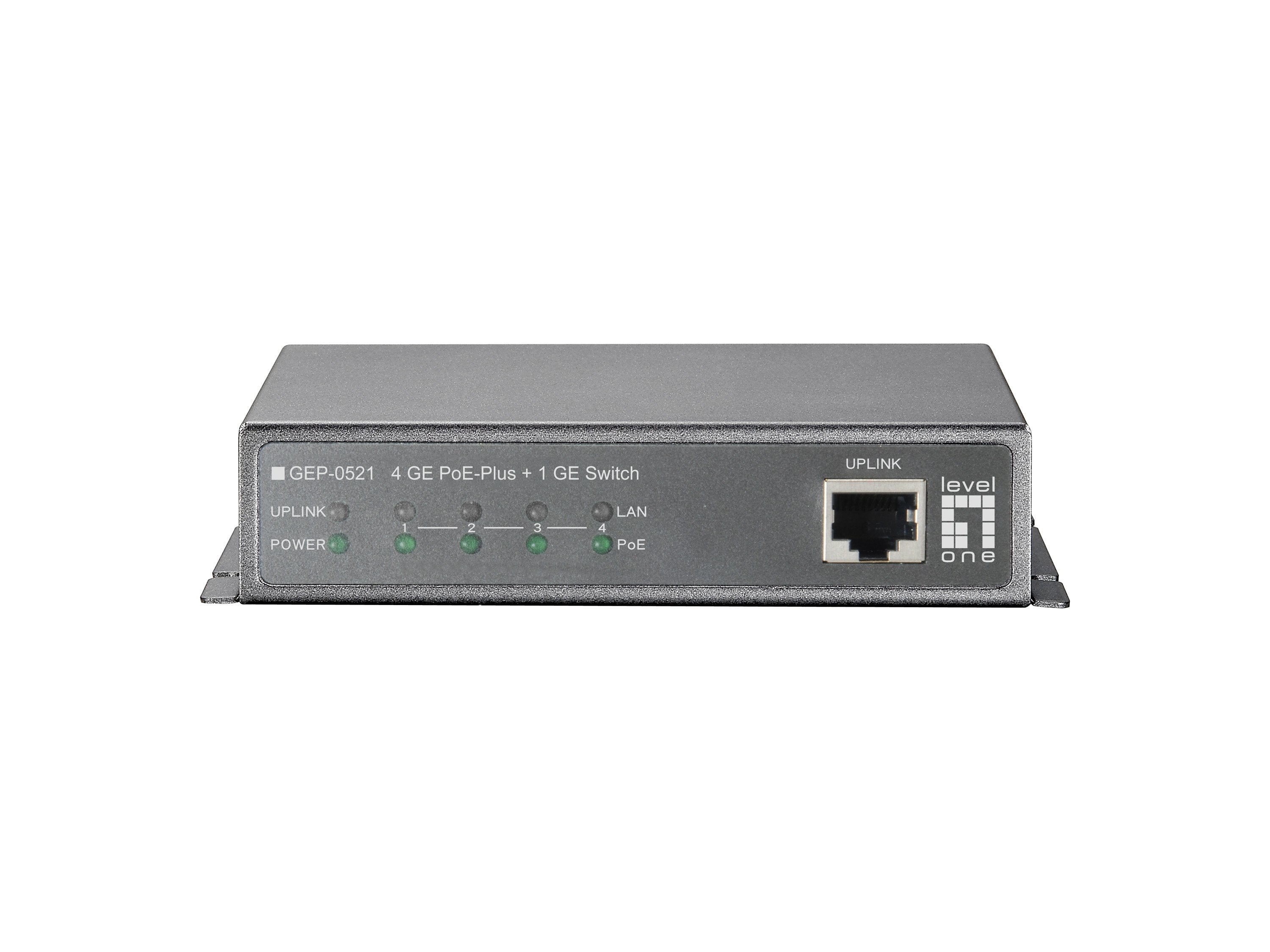 Switch Level One Gep-051 No Gestion  5p 10/100/1000 4p Poe Plus 120w