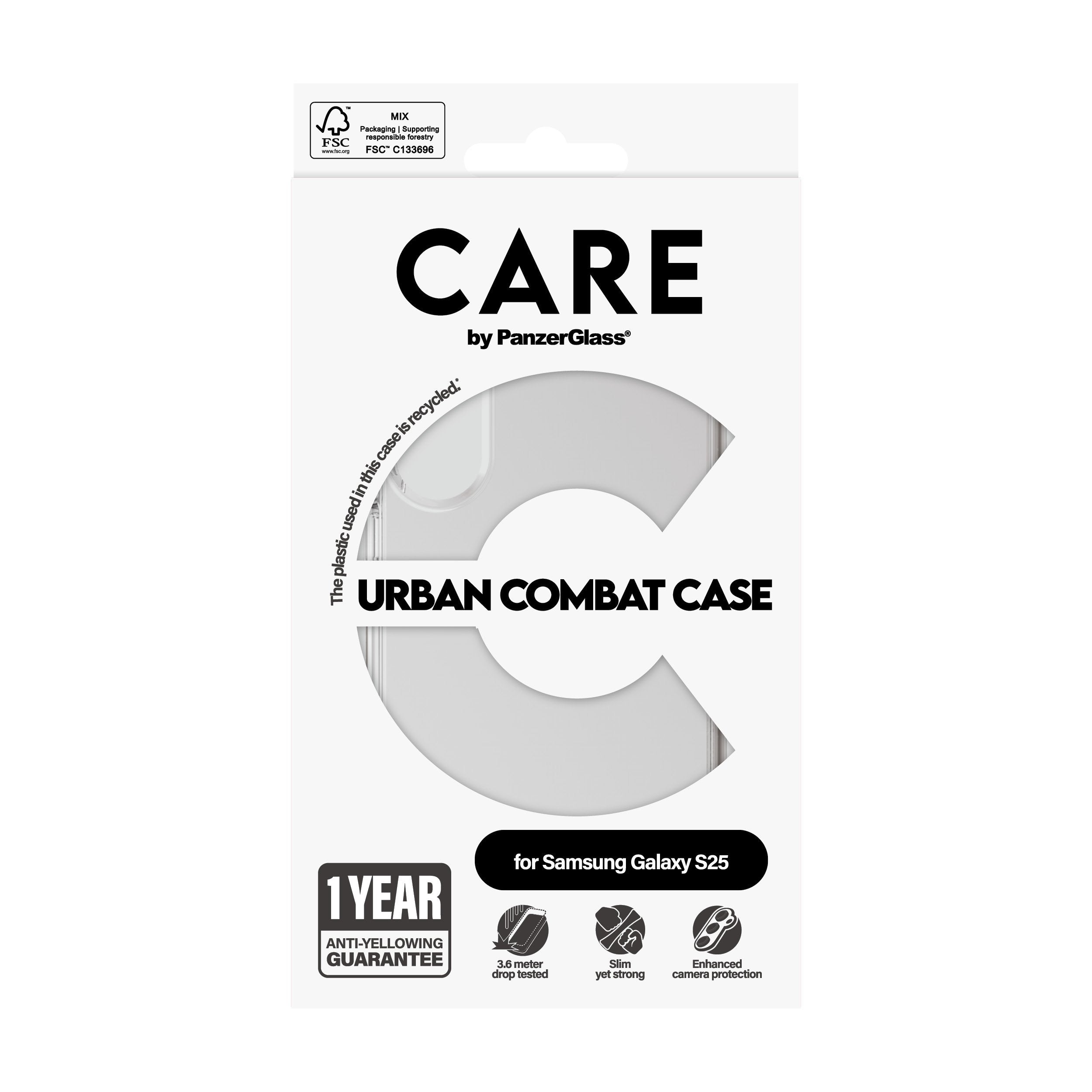 EAN 5715685016899 - PanzerGlass CARE™ by ® Urban Combat Case Transparent Samsung Galaxy S25 funda para teléfono móvil Transpa imagen 3