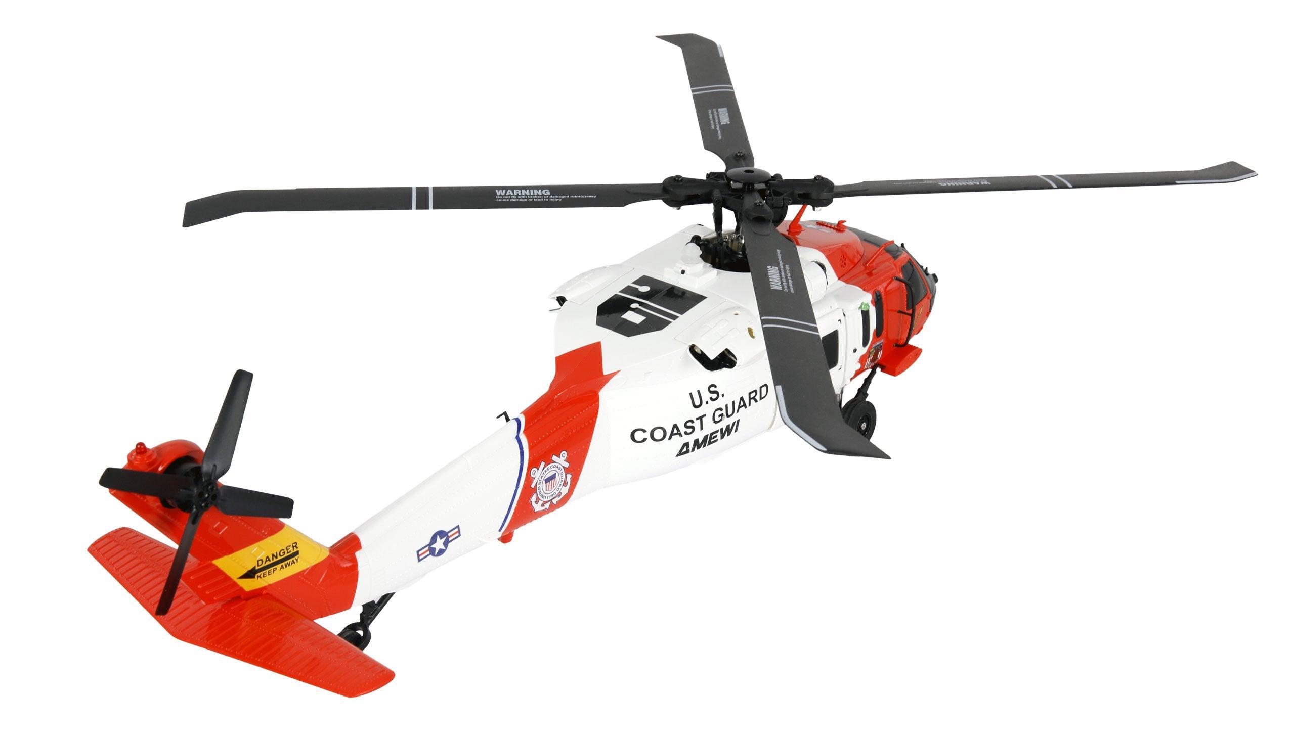 Amewi Uh60 Negro Hawk Coamguard Helikopter 6g 3d Rtf