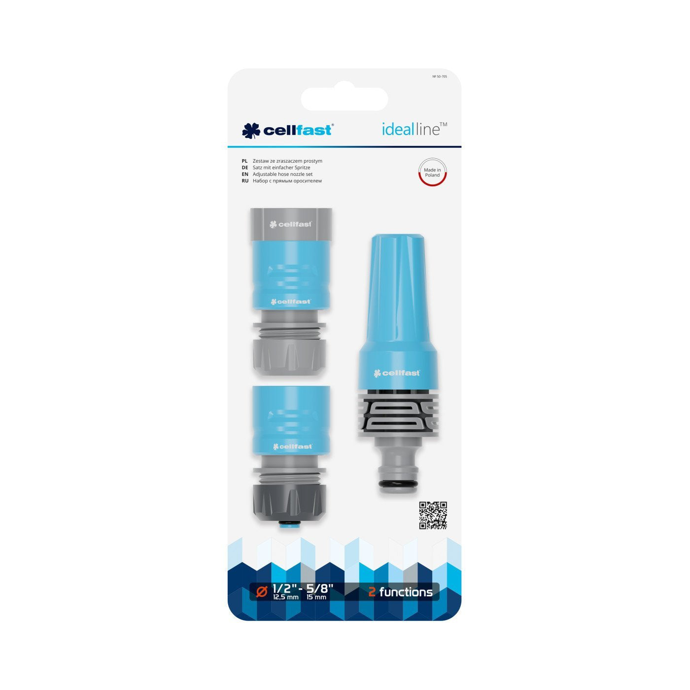Set Lanza Y Conectores Ideal De 15 Mm Cellfast