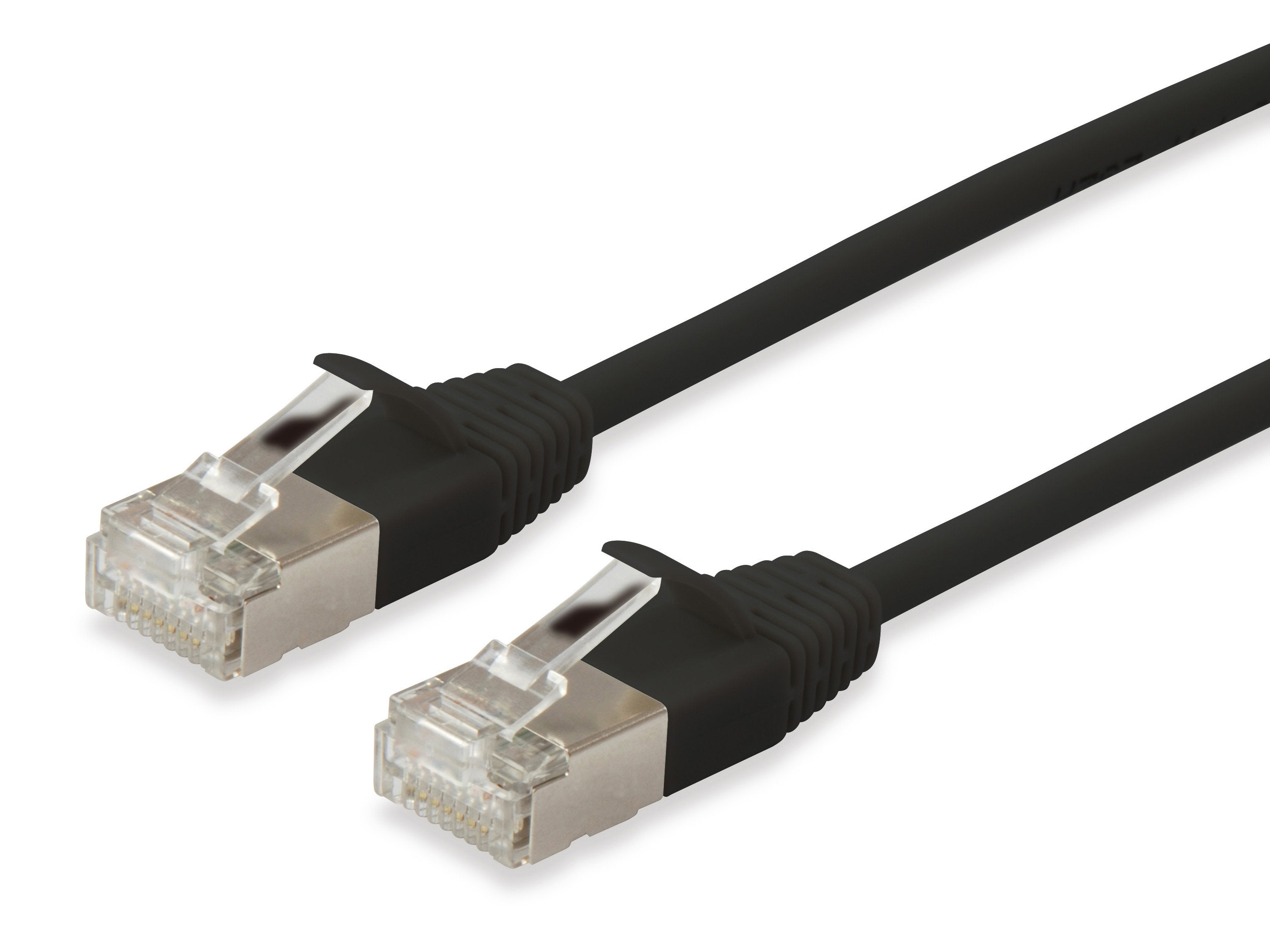 Equip Cable De Red Cat6a Slim F Ftp 2xrj45 1.50m Negro Lszh