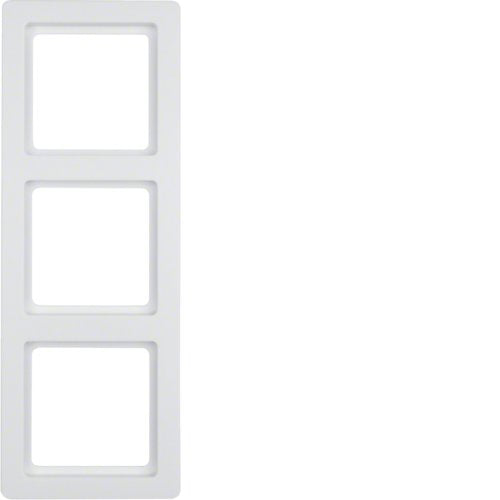 Berker 10136089 Rahmen 3fach Q.1 Polarweiss, Samt