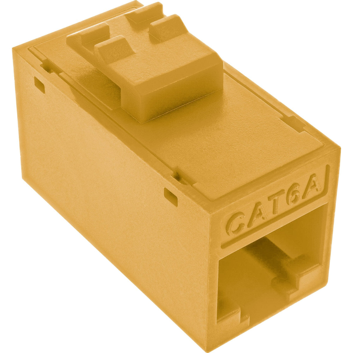 Conector 8pcs. Pack Inline® Keystone Coupler Rj45 F/F, Unshielded, Cat.6a Utp, Yellow