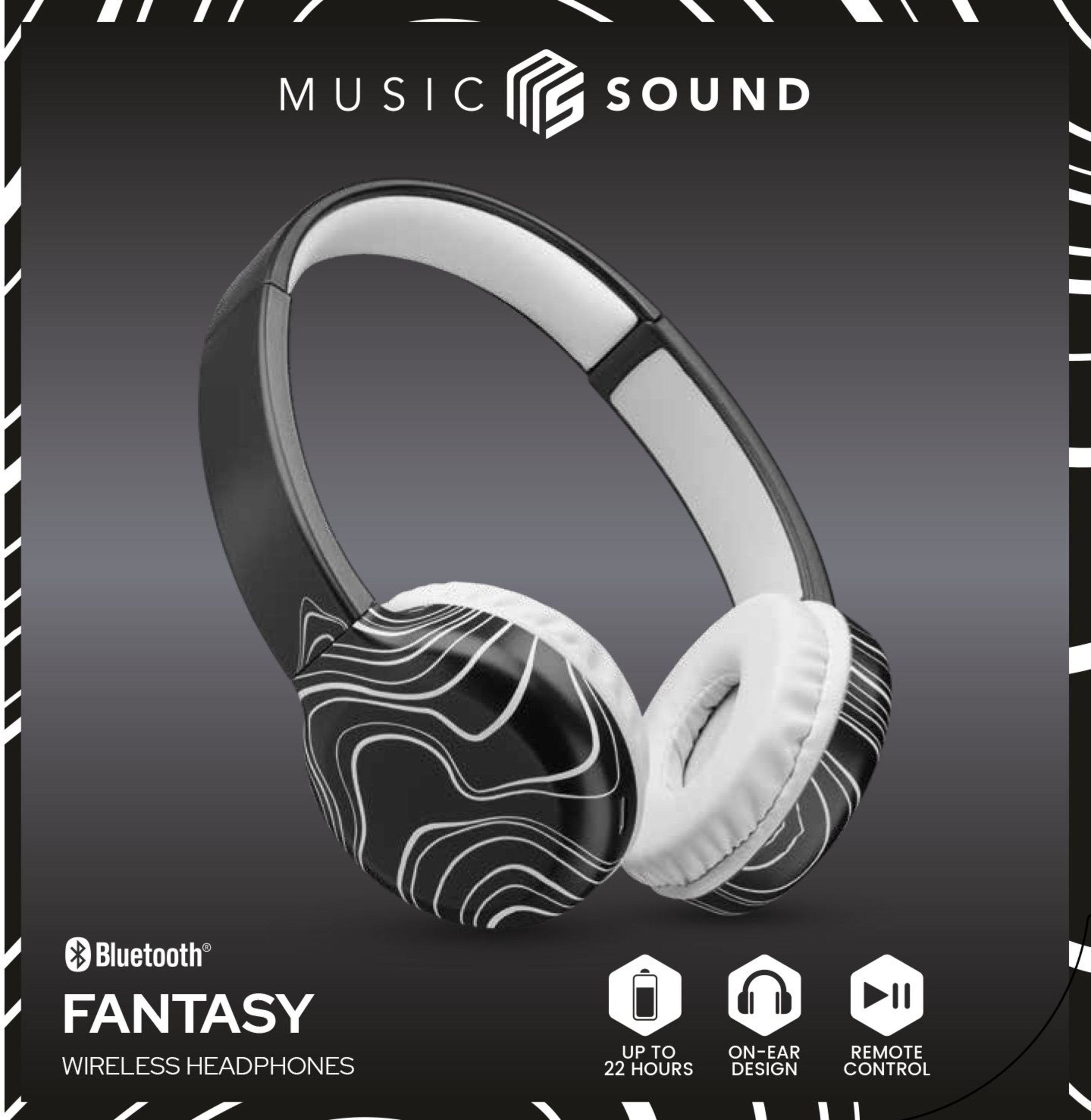 Auriculares Music Sound 8018080486654 Inalámbrico Bluetooth Negro