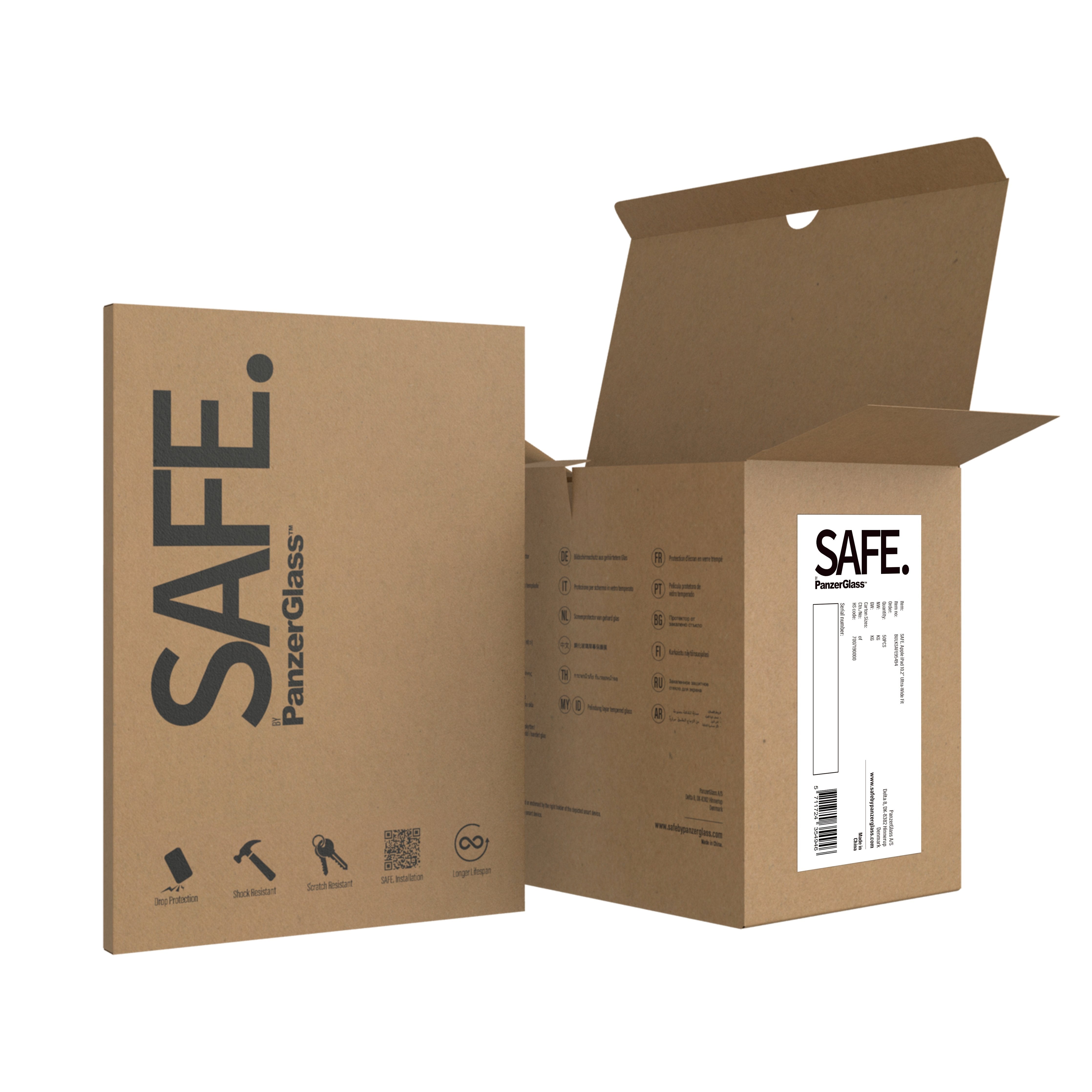 EAN 5711724354946 - PanzerGlass SAFE. by ® Screen Protector iPad 10.2'' (2021-2022) | Ultra-Wide Fit | Bulk Protector de pant imagen 5