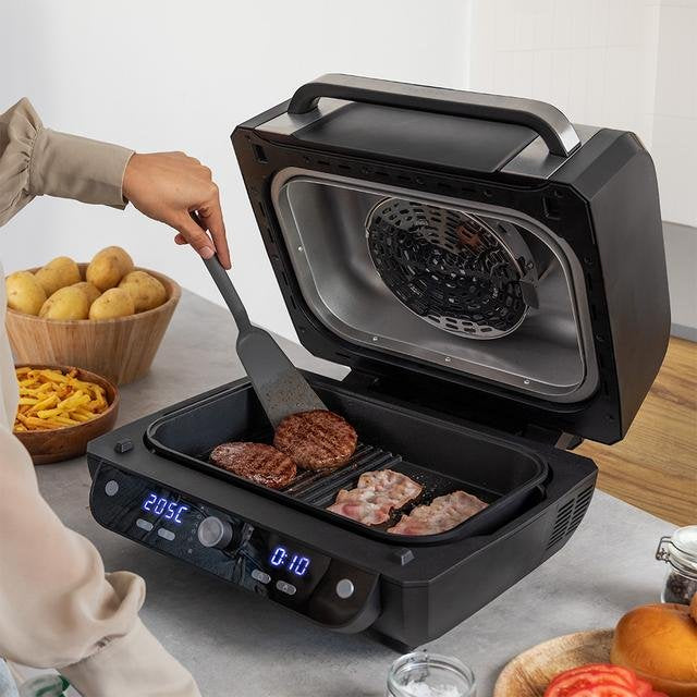 Freidora Cecotec Cecofry Firedome 8000 Pro Sencillo 8 L Independiente 1700 W De Aire Caliente Negro, Acero Inoxidable