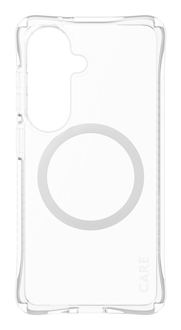 Panzerglass Care By ® Samba Case Transparente M. Blanco Qi Samsung Galaxy S26, Cover, Samsung, Samsung - Galaxy S26, 16 Cm (6.3"), Transparente
