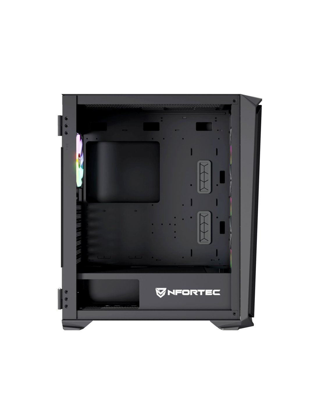 Nfortec Nf-Cs-Kraterx-B Carcasa De Ordenador Midi Tower Negro