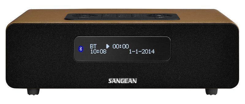 Sangean Ddr-36 Bt Brown Radio Con Sintonización Digital De Sobremesa Dab+ Fm-Rds Bluetooth Entrada Auxiliar