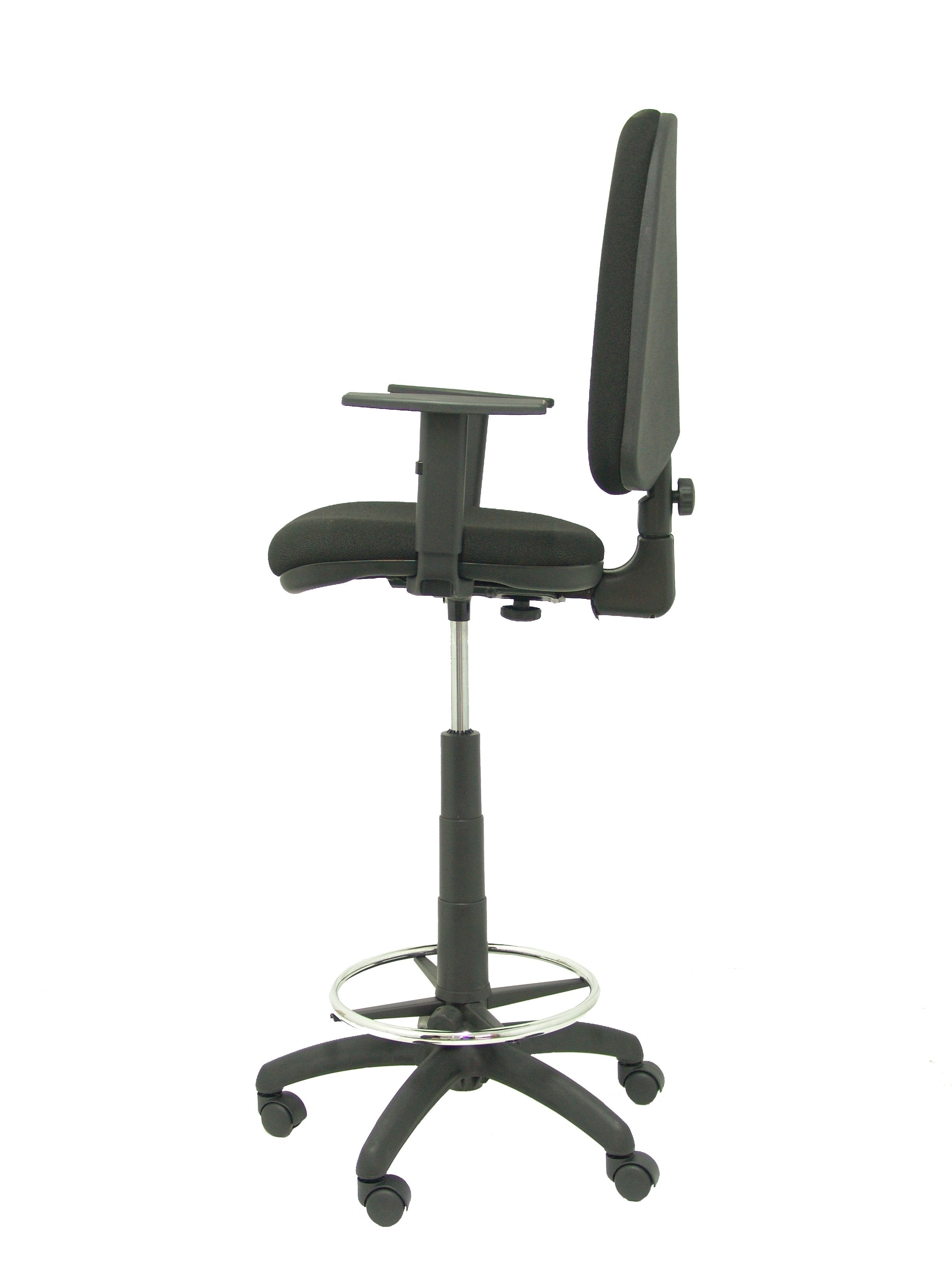 Taburete Ayna Bali Negro Con Brazos Regulables