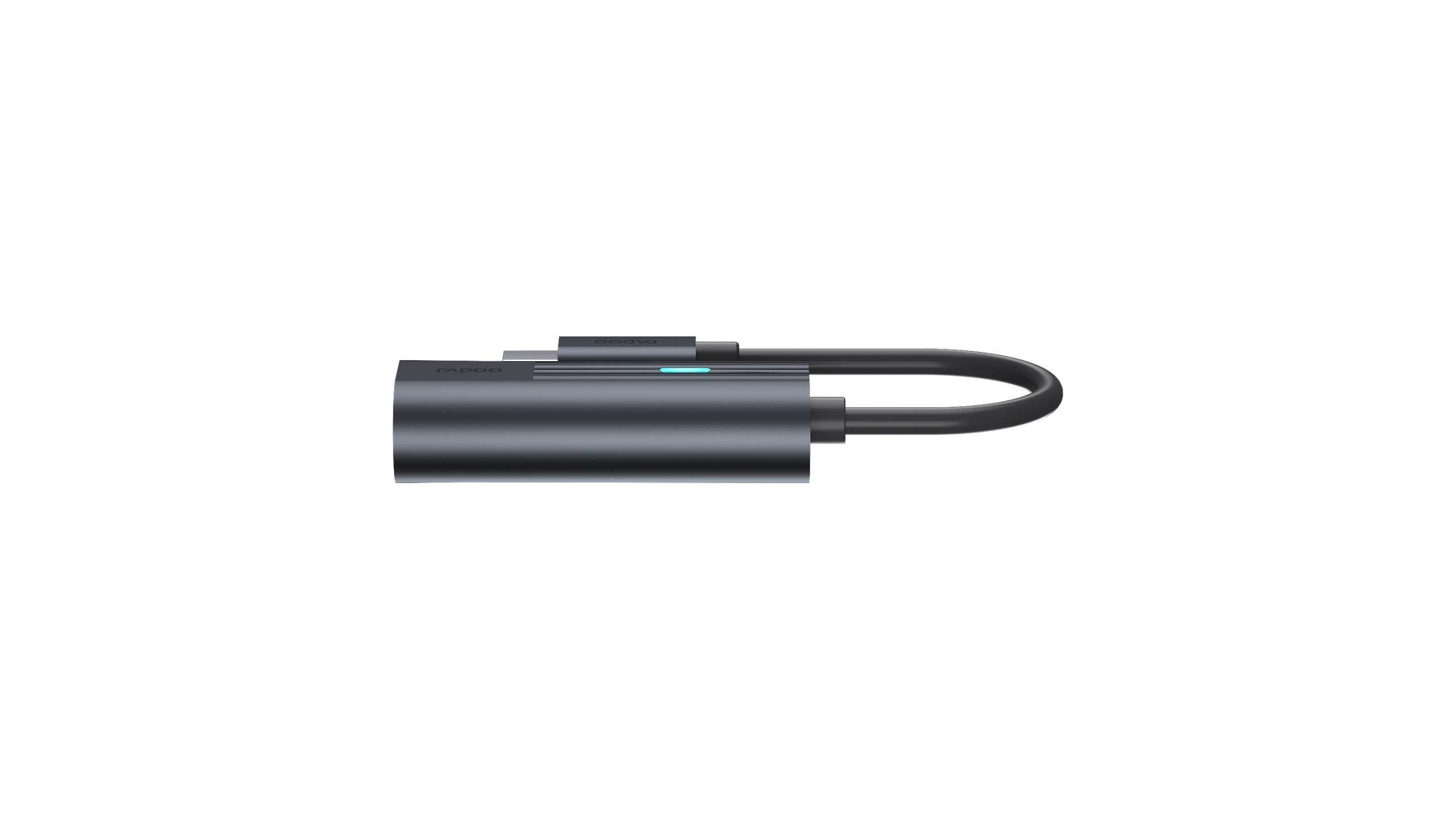 Rapoo Usb-C Adapter Grey Usb-C To  Gigabit Lan