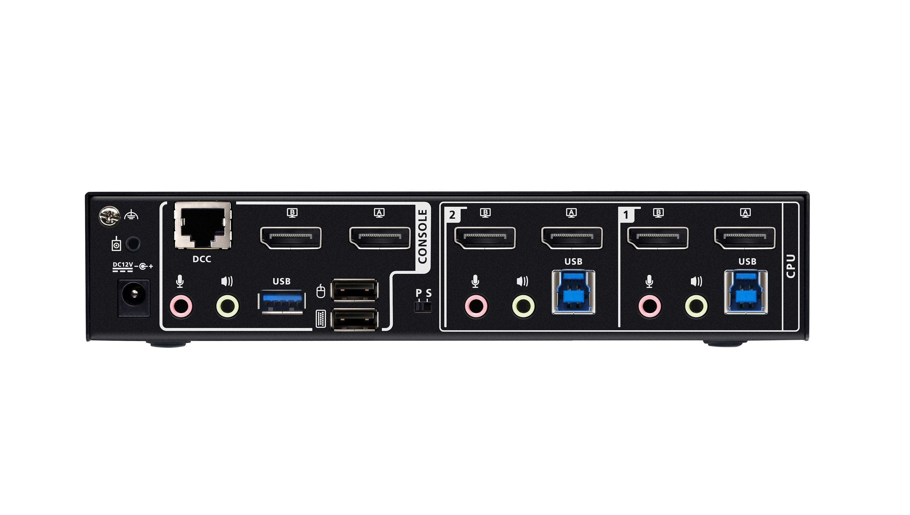 Switch Kvmp Displayport 8k Dual Display Usb 3.0 De 2 Puertos (Cables Incluidos)