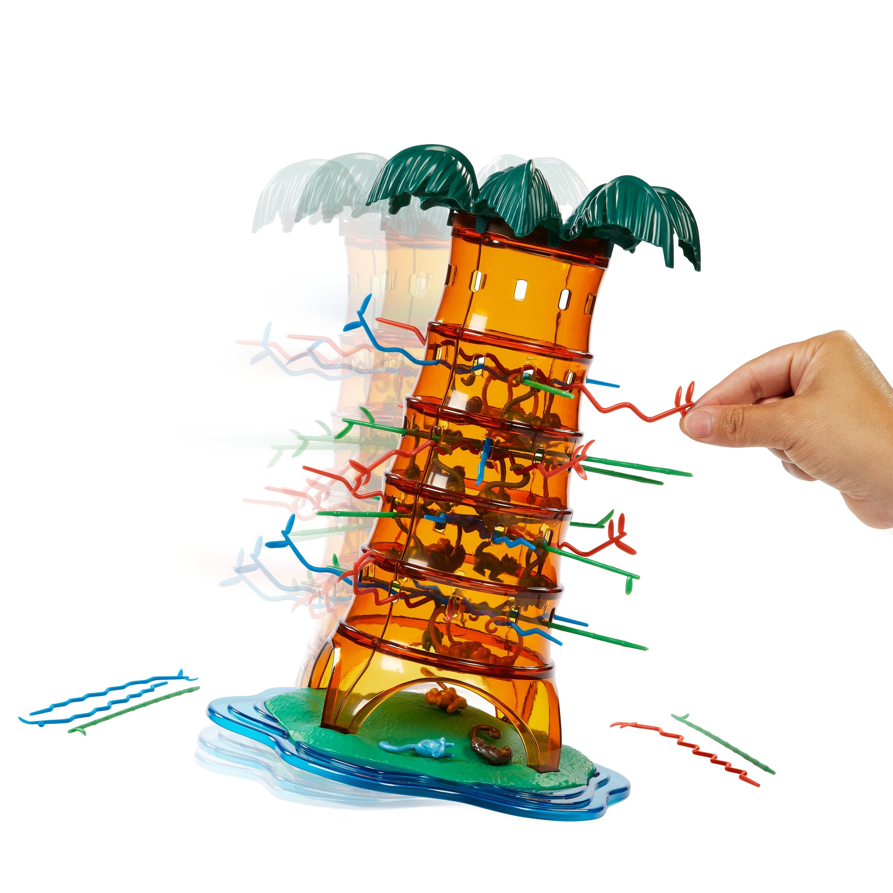 Mattel Sos Monkey Alarm: Swing Palm Party, Juego De Habilidad Htw65