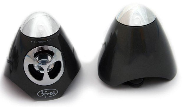 Altavoces 2.0 Mini 3free Spk100w 2w+2w Negro Alimentacion Por Usb