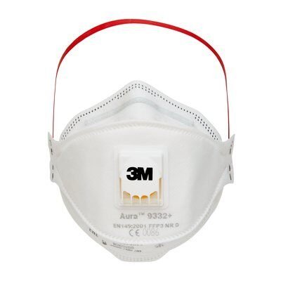 3m Aura Comfort Cool Flow Pack De 5 Mascarillas Para Particulas Ffp3 - Desechable - Con Valvula - Para Altos Niveles De